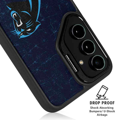NFL Carolina Panthers Distressed Galaxy S24 Plus Kickstand Case